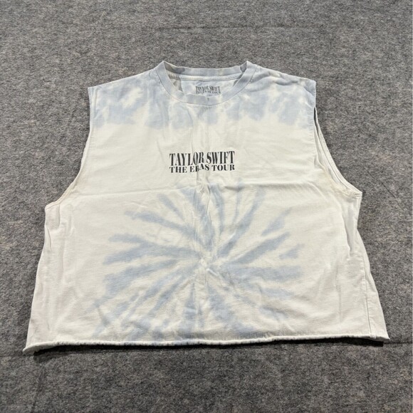 Taylor Swift The Eras Tour Shirt Tie Dye Tank Top Official Merch Sz L Cropped - Picture 1 of 9